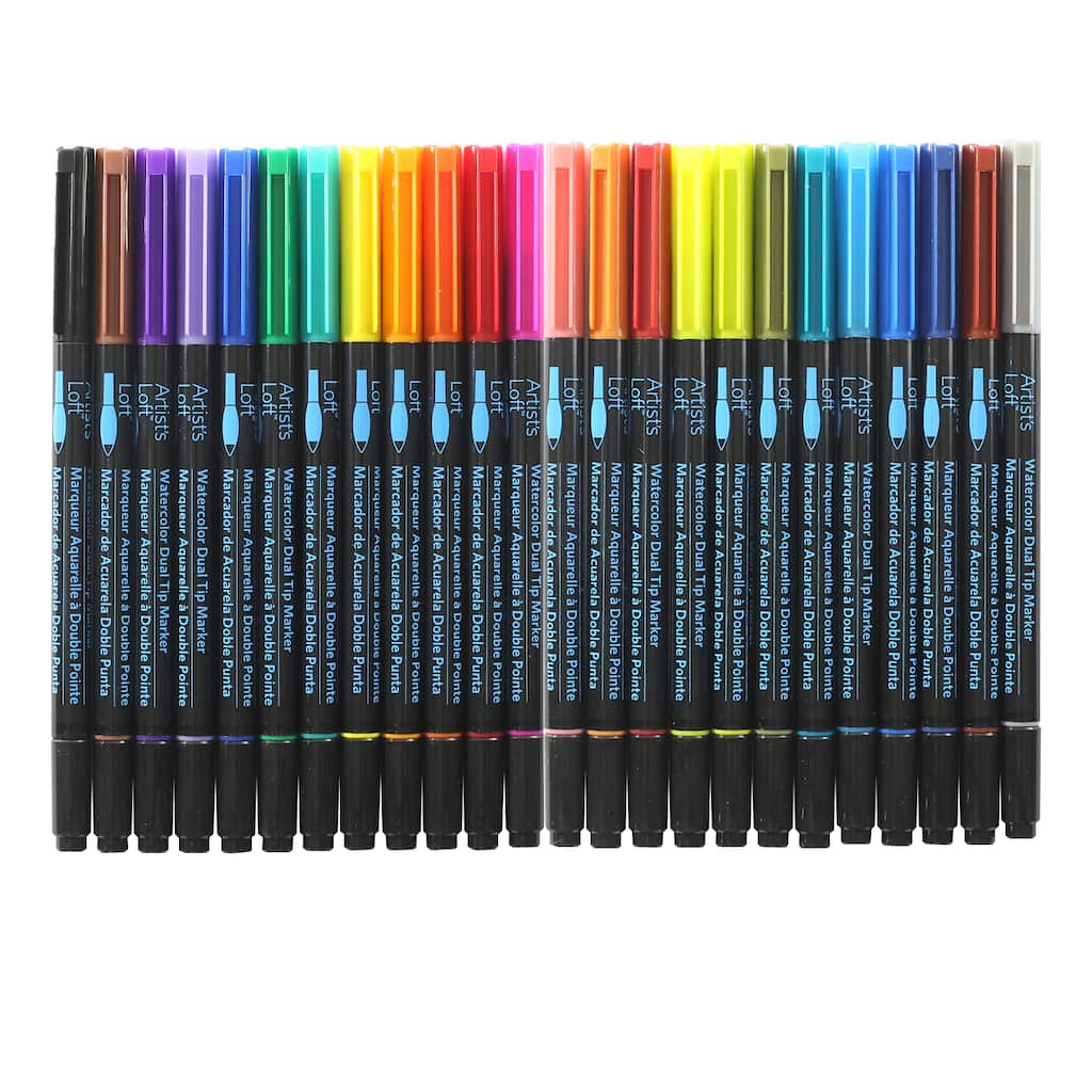 Art Marker Set Sketch School and Office Supplies Drawing Double Tipped 48 Colors 